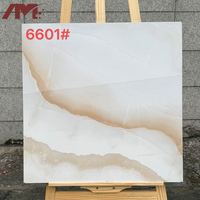 Carrelage en porcelaine moderne de luxe 600x600mm, aspect marbre poli, antidérapant, économique, pour salon et chambre à coucher