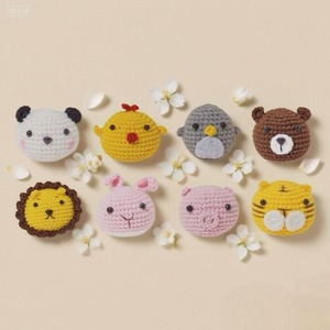 Kit de Crochet Pequeño con 8 Diseños de Animales para Principiantes, con Video Tutorial Fácil de Seguir, Kit de Materiales para Tejer a Mano - Product Image 3