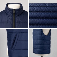 Veste d'hiver matelassée personnalisée avec logo multicolore pour hommes, livreur, personnel