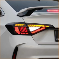 Luces Traseras LED de Escama de Dragón para Civic 11ª Gen. 2022-2026, con Señal de Giro Secuencial y Animación de Encendido, Conjunto de Lámparas Traseras