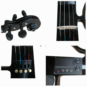 Violín Eléctrico Profesional <span class=keywords><strong>Usado</strong></span> de Alta Calidad de Fábrica al por Mayor con Estuche Rígido y Accesorios - Product Image 5