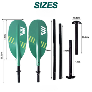 ไม้พายเรือคายัค AQUA MARINA RIPPLE-TECH 1 ขนาด 234 ซม. ไม้พายเรือแคนูแบบใบพายคู่ ทำจาก PP ไฟเบอร์กลาส ด้ามอลูมิเนียม สำหรับพายเรือแบบ Angle Drifting - Product Image 3