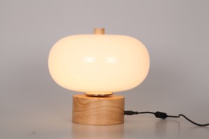 Masivel Nordic Style Indoor LED <strong>Table</strong> Lamp Minimalist <strong>Glass</strong> Warm White <strong>Table</strong> <strong>Light</strong> for Home Office Decoration - Product Image 2