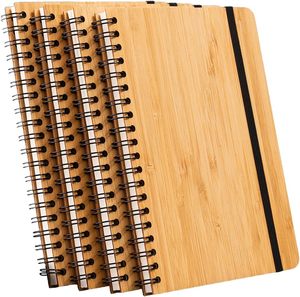 Carnet <span class=keywords><strong>de</strong></span> notes <span class=keywords><strong>en</strong></span> <span class=keywords><strong>bambou</strong></span> naturel à spirale, couverture rigide, <span class=keywords><strong>en</strong></span> gros, pas cher, BSBH - Product Image 1