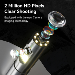 OEM chuyên nghiệp không thấm nước ống cống AV borescope sửa chữa ô tô công cụ cứng nhắc 4.3inch 8LED công nghiệp Kiểm tra phạm vi nội soi - Product Image 5