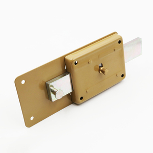 Loquet de sécurité antivol pour <span class=keywords><strong>porte</strong></span> et portail, avec clé, en laiton, à montage en saillie, pour extérieur - Product Image 2