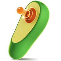 Vibrateur en forme d'avocat, masseur vibrant silencieux en silicone, stimulateur clitoridien féminin, jouets sexuels pour couples