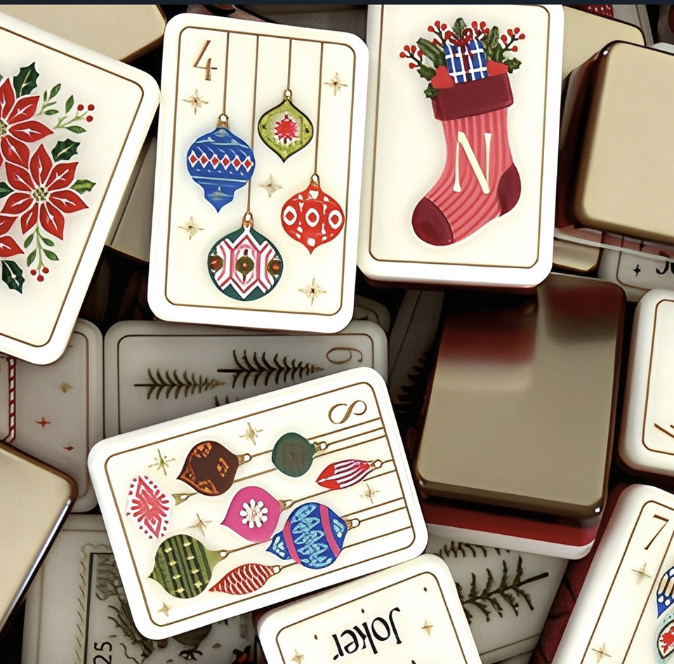 Tree Design Tile In Stock Creative American Style Acrylic Mahjong Tiles with Colorful ...