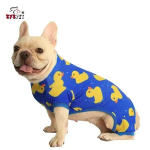 JW PET Dog Pajamas Puppy Shirt Soft Cotton Dog Apparel Accessories Dog Clothes For Small Dogs Fleece Adjustable