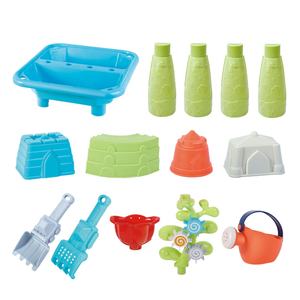 Tavola di acqua di sabbia giocattolo all'aperto attività del bambino Sandbox sensoriale <span class=keywords><strong>spiaggia</strong></span> tavolo da gioco 14 pz estate divertente gioco d'acqua per bambini giardino - Product Image 4