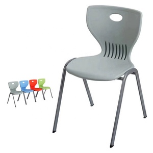 Muebles de aula escolar, silla de estudiante, silla de oficina de entrenamiento fuerte, apilable PP de respaldo y asiento, carcasa de silla de plástico - Product Image 6