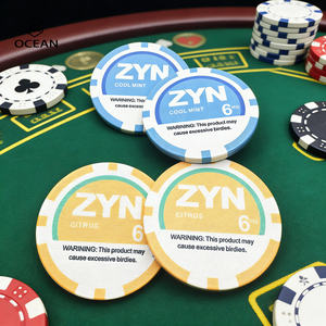 Fichas de Póker de Cerámica Hechas en China, 14 Gramos, Diseño Personalizado, Juego de 500 Fichas de Póker de Cerámica - Product Image 1