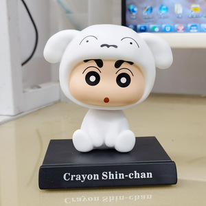 ตุ๊กตาโมเดลการ์ตูนอะนิเมะสุดสร้างสรรค์สีเทียนหน้าแข้ง, ตุ๊กตาน่ารักเขย่าหัวตุ๊กตาตกแต่งรถของเล่นของขวัญสำหรับเด็กผู้ชาย - Product Image 6