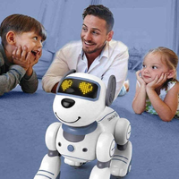 Robot chien intelligent télécommandé pour enfants avec capteur infrarouge tactile et programmation IA – Jouet robotique pour animaux de compagnie