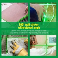 Niveau laser NewBeat, mesure verticale et horizontale, 5 lignes, 6 points, niveau laser vert, rotation à 360°