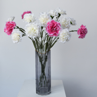 Vente en gros de tiges de fleurs de carnations artificielles pour la décoration