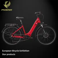 PHOENIX-bicicleta eléctrica de ciudad, 27,5 pulgadas, batería de litio de 48V y 15Ah, Motor de 250W