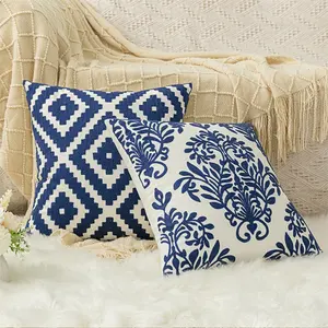 Home Decorative Creative Reversible Sequin Pillow Cases Floral Pillow Cushion Cover Throw Pillow Cover