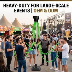 Tour à bière multi-tuyaux avec support, distributeur de boissons, outil de <span class=keywords><strong>d</strong></span>égustation rapide, pour jeux de fête et bar à <span class=keywords><strong>alcool</strong></span> - Product Image 6