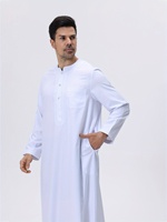 Nouvelle Robe Arabe Homme 2025 – Élégante, Douce, Anti-boulochage, Qualité Supérieure, Style Marocain, Manches Longues, Séchage Rapide, Légère, pour la Prière