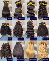 Extensions de cheveux humains vierges 100% naturels, double trame, cuticules intactes, ondulés, qualité supérieure, résistants à la permanente