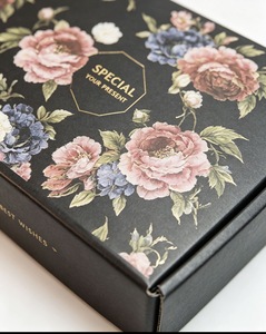 Custom Eco-Friendly Paper Corrugated <b>Box</b> Mailer <b>Box</b> Customized Gold Foil Stamping Logo Shipping <b>Box</b> for Jewelry Packaging - Product Image 2