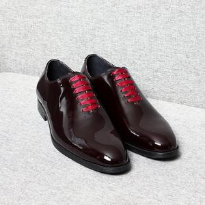 Zapatos Oxford de Vestir para Hombre, de Cuero Genuino, con Punta Cerrada, para Otoño, Hechos a Mano, Clásicos, Rojos, de Alta Gama - Product Image 4