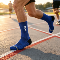 Chaussettes de course à compression personnalisées avec logo, respirantes, soutien de la voûte plantaire, absorbantes, anti-ampoules, chaussettes de sport pour hommes et femmes