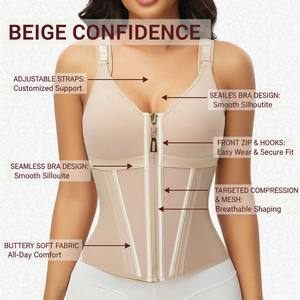 Ceinture de maintien pour femmes, gaine de taille, corset à forte compression, veste de compression, soutien-gorge, gaine de taille, vêtements de mise en forme, <span class=keywords><strong>fajas</strong></span> pour femmes colombiennes - Product Image 2