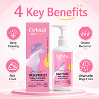 Champú Natural a Base de Hierbas para Mascotas, Champú y Acondicionador para Perros con Espuma Suave para una Limpieza Profunda