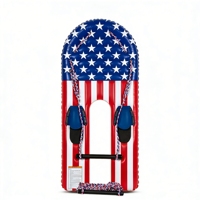 Planche de ski nautique gonflable 46 pouces pour enfant, plateforme stable pour wakeboard, ski nautique et bodyboard