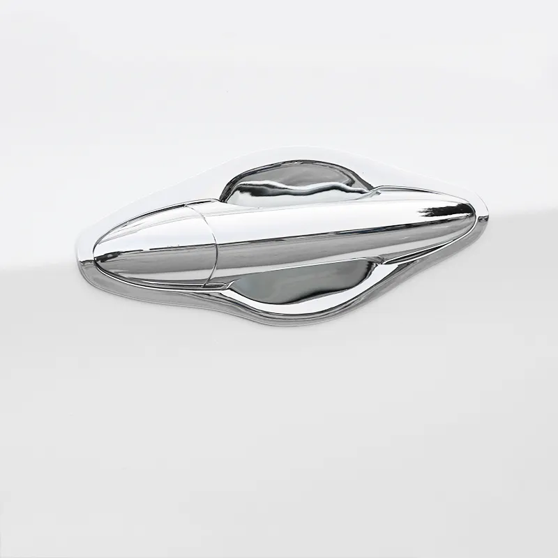 Penutup pegangan pintu mobil serat karbon, Trim Chrome untuk Hyundai Verna Solaris Accent 2012 2013 2014 2015 2016 Aksesori Auto Kit