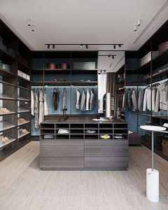 Armoire et mobilier de chambre à coucher sur mesure en bois massif de luxe, durable et moderne avec portes en verre - Product Image 6