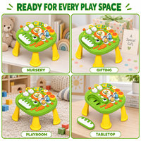 Nouvelle arrivée EPT - Table d'activités pour bébé dinosaure - Clavier musical - Jouet d'apprentissage interactif pour les tout-petits