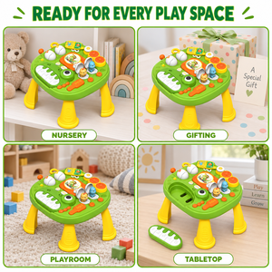 Nouvelle arrivée EPT - Table d'activités pour bébé dinosaure - Clavier musical - Jouet d'apprentissage interactif pour les tout-petits - Product Image 5