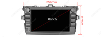 MEKEDE Bluetooth Écran de Voiture Navigation Automobile 360 Audio Stéréo Car-play Multimédia pour Toyota Corolla Auris E150 2007-2011
