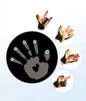 Gants électriques de rééducation de la main, masseur de doigts, entraîneur de la santé de la main pour les accidents vasculaires cérébraux, gants chauffants avec minuterie et miroir, marque TODO, modèle