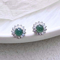 Modische S925 Silber Blumenform-Ohrringe Luxuriöser Retro-Schmuck Hochwertiger Exquisiter Schmuck für Europa und die Vereinigten Staaten