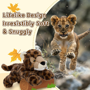 V468 Peluche de Guepardo Realista de Diseño Creativo, Juguete Suave y Adorable para Abrazar, Regalo para Niños y Niñas - Product Image 4