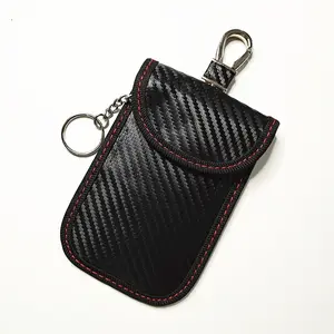 CarSignal Blocking Key Fob Protector(2 Pack) Double-Layers of Shielding Carbon Fiber Material Anti-Theft Pouch