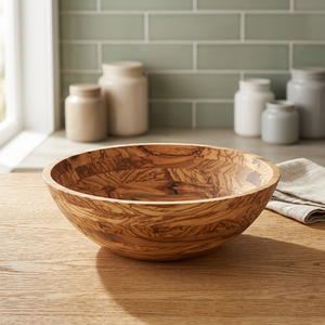 Fournitures pour restaurants japonais, bols de service réutilisables écologiques en bois d'acacia classique BS International, faits à la main, 100% naturels - Product Image 1