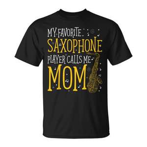Mon saxophoniste préféré m'appelle maman T-shirt Cadeau pour maman saxophoniste - Product Image 1