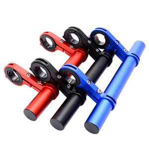 Support de téléphone multifonction en alliage d'aluminium pour lampe torche et appareil photo, double fixation pour extensions de <span class=keywords><strong>guidon</strong></span> de vélo, trottinette et <span class=keywords><strong>moto</strong></span> - Product Image 1