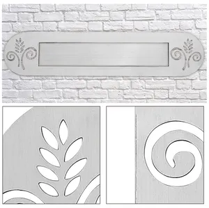 Wall Mail Slots Satin Stainless Steel Residential Mailbox Slot Letter Box Plate / WXFX-2