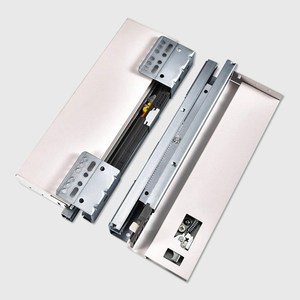 Correderas de cajón ocultas de cierre suave para montaje inferior, sistema de cajones metálicos delgados para gabinetes de cocina - Product Image 2