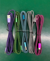 Câble de données USB-A/USB-C tressé multicolore en cuivre pur à charge rapide BJC pour Android et appareils mobiles