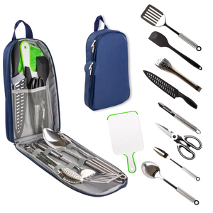 הרפתקה מוכנה מלאה מטבח חיצוני ערכת בישול קמפינג ניידת אולטימטיבית עם תיק נשיאה קומפקטי למטיילים - Product Image 2