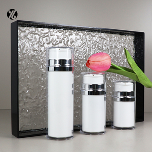 Bouteille en plastique vide sans air AS capacité de 30ml 50ml 100ml sérum de soin de la peau crème cosmétique différente impression personnalisée - Product Image 3