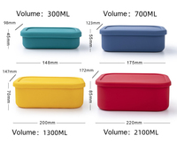 Ensemble de contenants alimentaires en silicone de qualité alimentaire, personnalisables en usine (OEM/ODM), avec couvercles, multi-tailles, empilables et réutilisables, pour le déjeuner