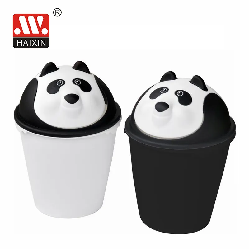 Dierlijke Vorm 5L/8L Plastic Vuilnisbak Papier Afval Trash Bin Vuilnisbak Met Swing Deksel